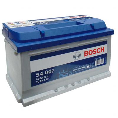 Bosch Silver S4 akkumulátor, 12V 72Ah 680A EU J+, 0092S40070 alacsony